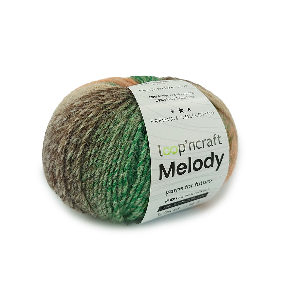 loopncraft Melody Farbverlaufsgarn 50gr