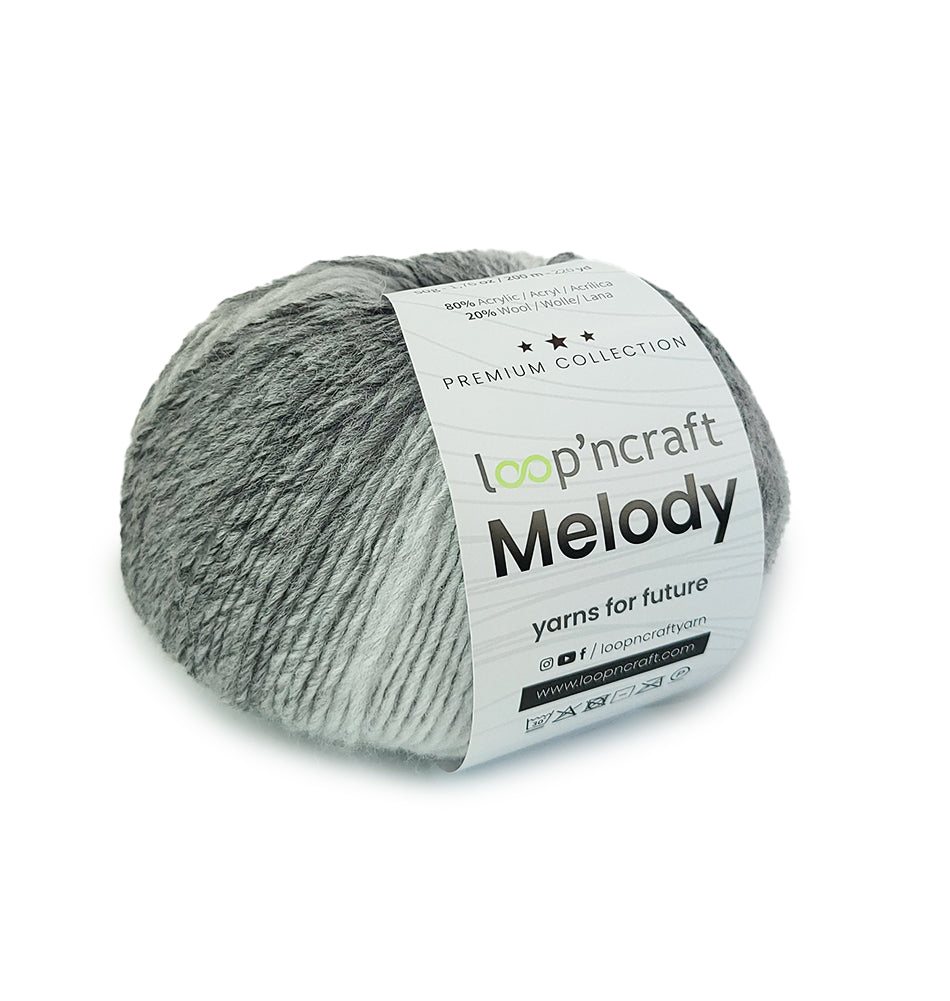 loopncraft Melody Farbverlaufsgarn 50gr