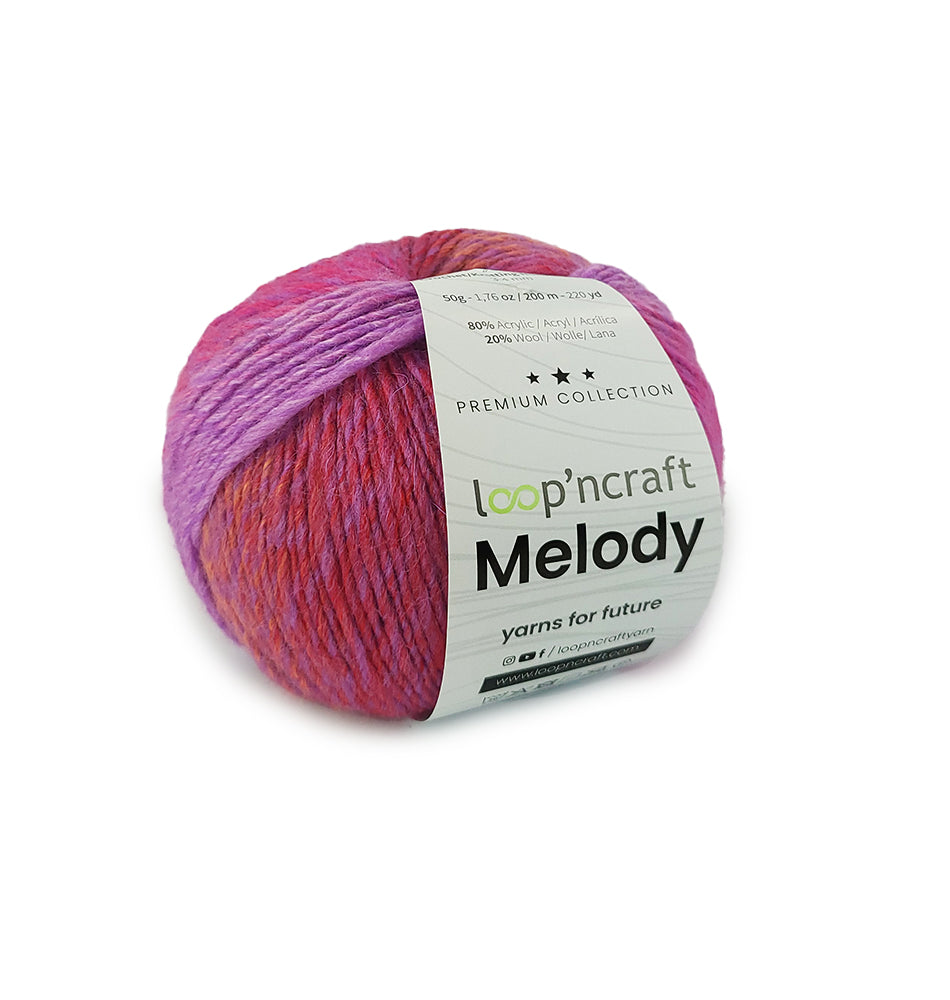 loopncraft Melody Farbverlaufsgarn 50gr