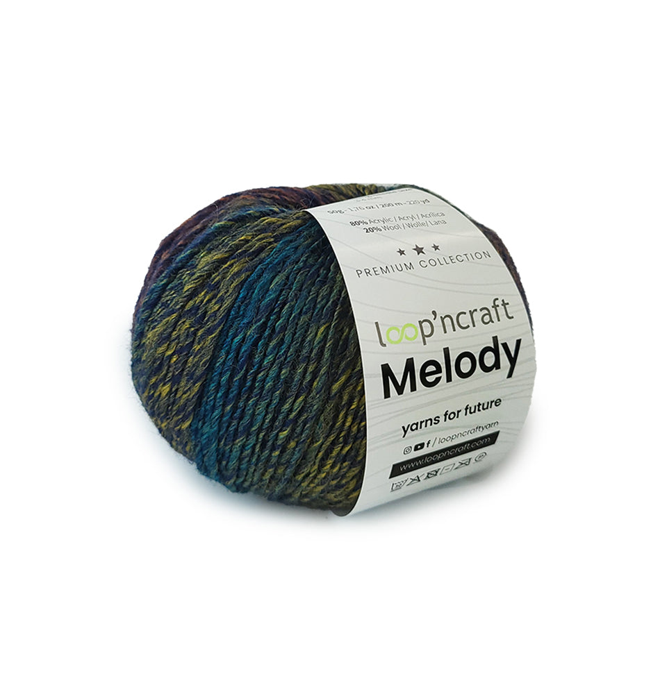 loopncraft Melody Farbverlaufsgarn 50gr