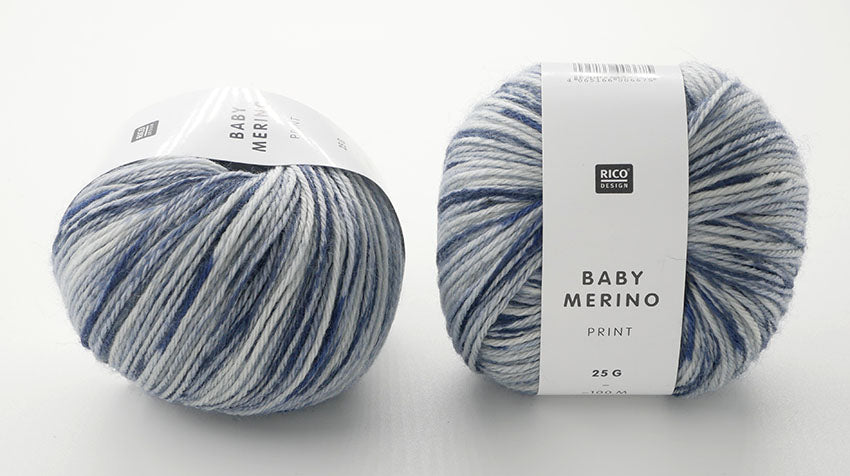 Rico Baby Merino Print Strickwolle Häkelwolle 100% Schurwolle