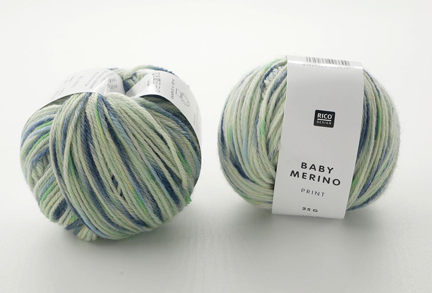 Rico Baby Merino Print Strickwolle Häkelwolle 100% Schurwolle