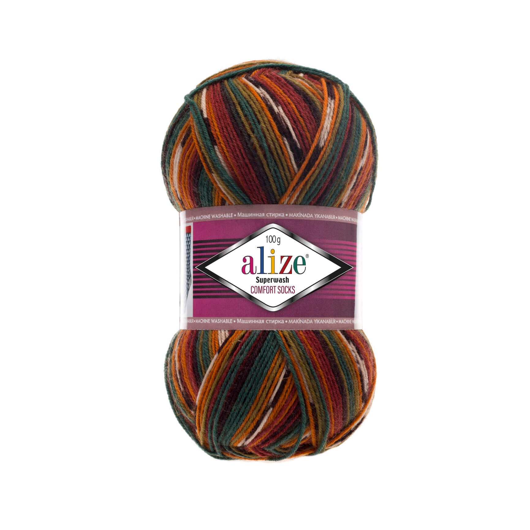 Alize Superwash Comfort 100g Sockenwolle 4-fädig Schurwolle Sockengarn