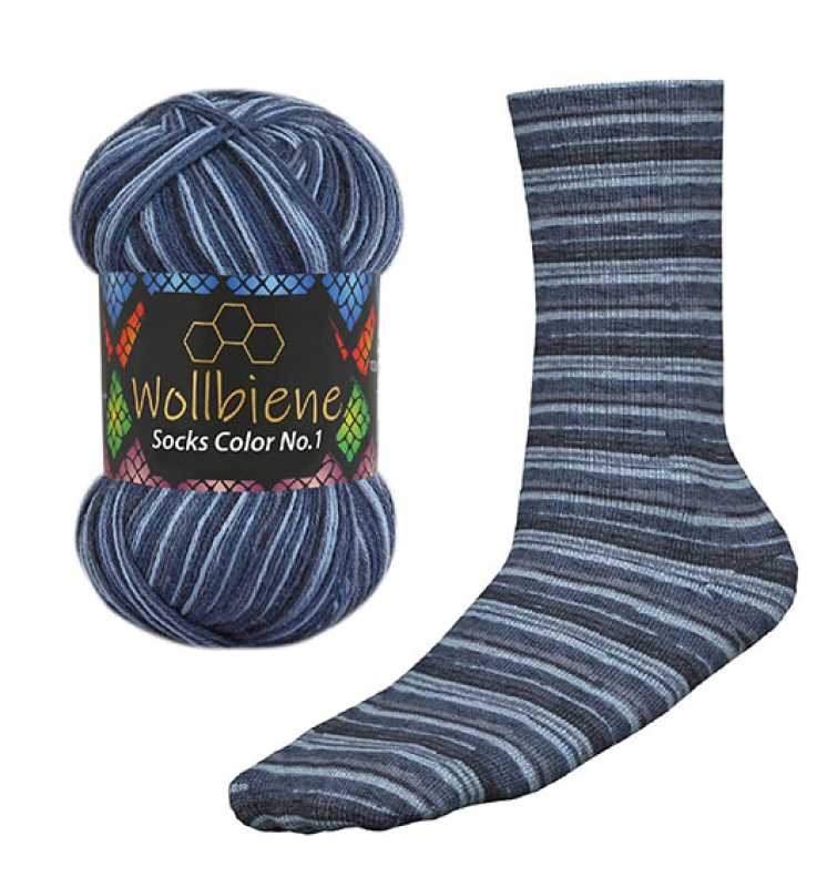 Wollbiene Socks Color Sockenwolle 100gr 4fach