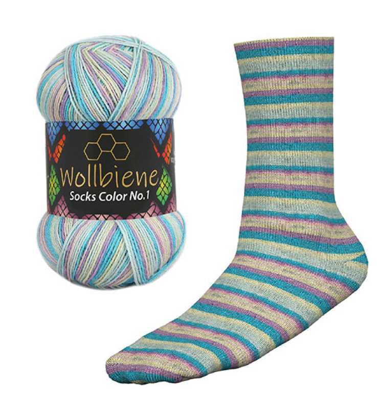 Wollbiene Socks Color Sockenwolle 100gr 4fach