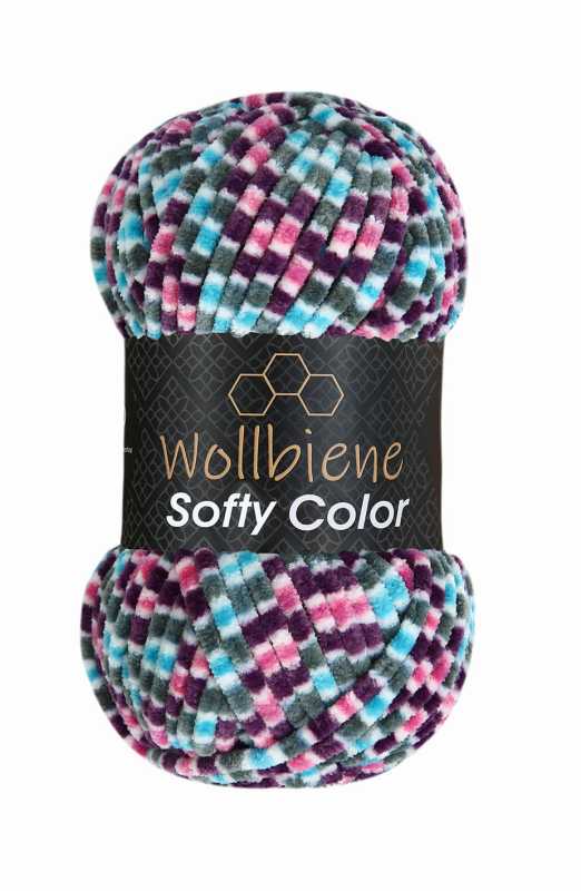 Softy Color Chenille Wool 100g colored