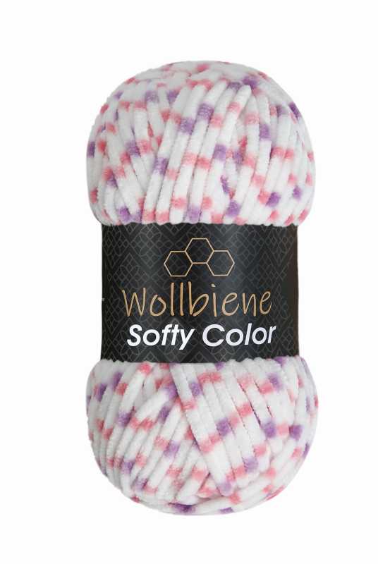 Softy Color Chenille Wool 100g colored