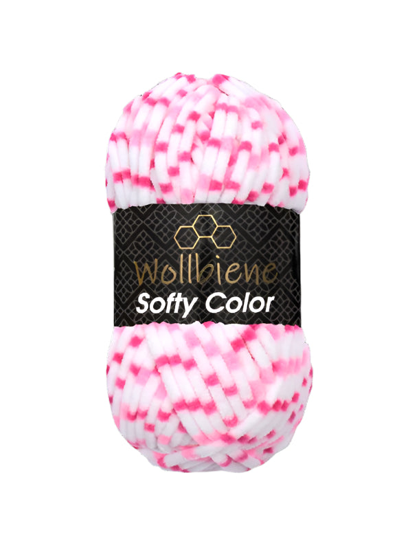 Softy Color Chenille Wool 100g colored