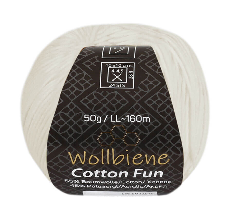 Cotton Fun knitting wool 50g with 55% cotton