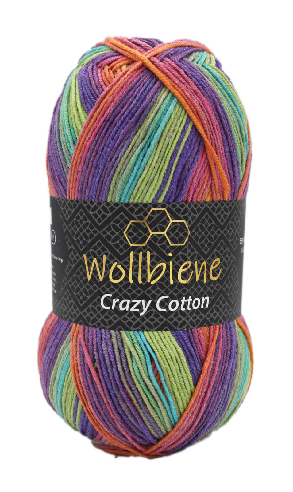 Wollbiene Crazy Cotton Batik Farbverlaufswolle 100gr