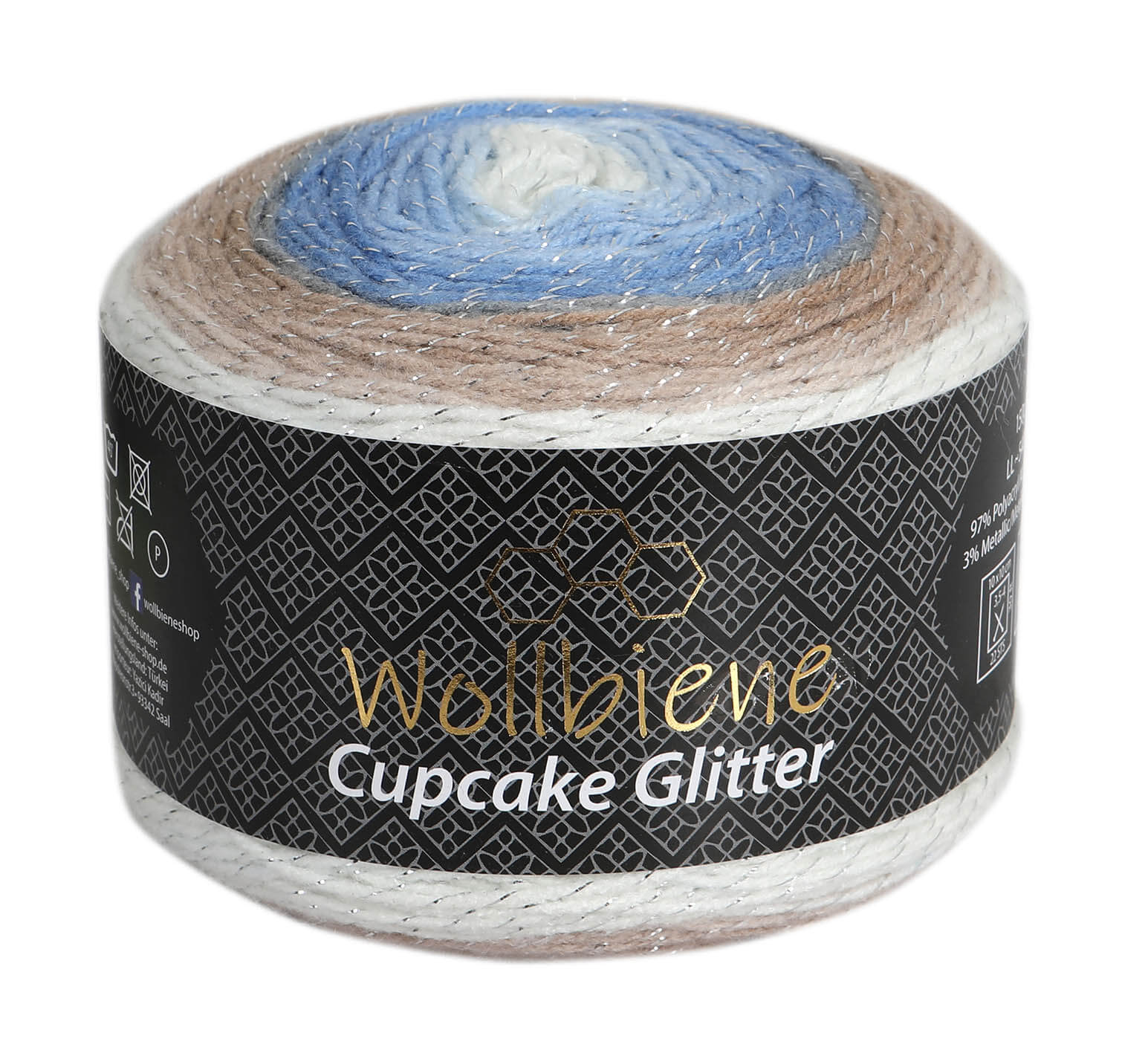 Cupcake Glitter Gradient Yarn 150g