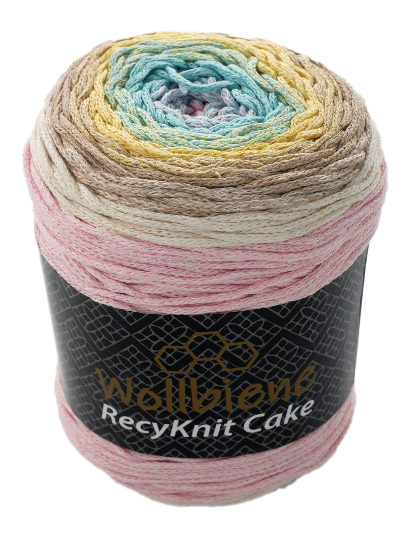 Wollbiene Recyknit Cake 250g Farbverlauf