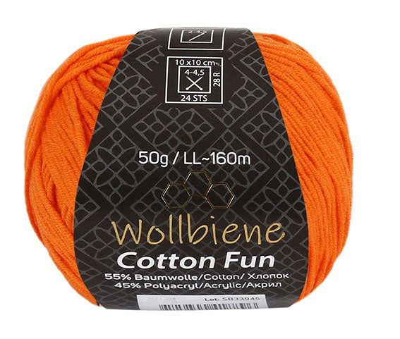 Cotton Fun knitting wool 50g with 55% cotton
