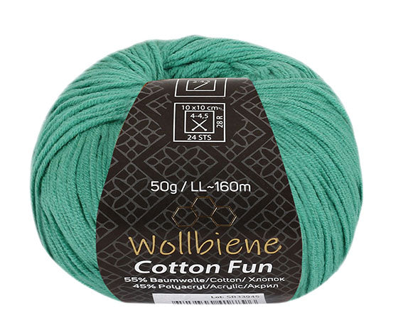 Cotton Fun knitting wool 50g with 55% cotton
