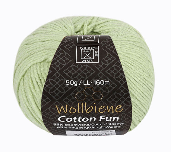Cotton Fun knitting wool 50g with 55% cotton