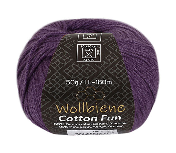 Cotton Fun knitting wool 50g with 55% cotton