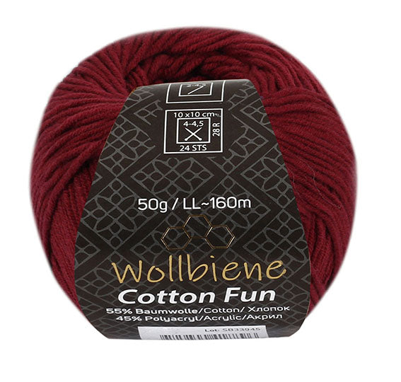 Cotton Fun knitting wool 50g with 55% cotton