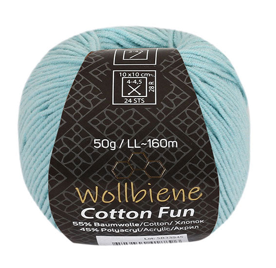 Cotton Fun knitting wool 50g with 55% cotton