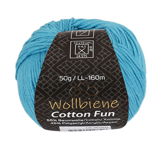 Cotton Fun knitting wool 50g with 55% cotton