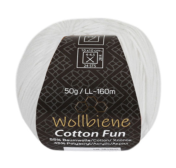 Cotton Fun knitting wool 50g with 55% cotton
