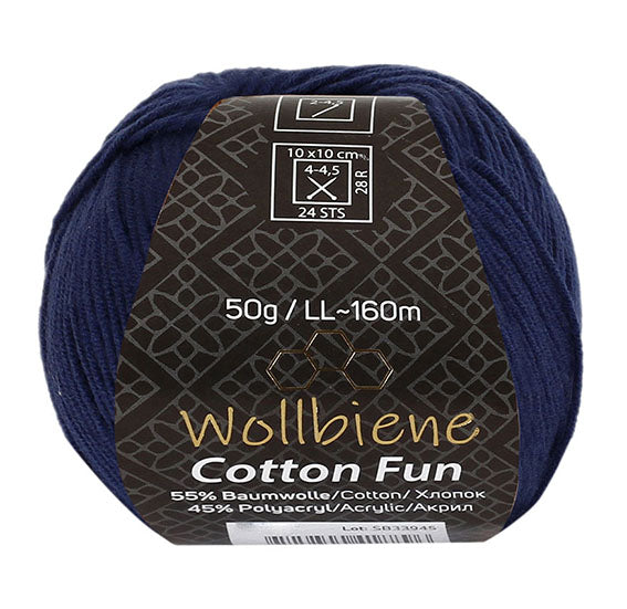 Cotton Fun knitting wool 50g with 55% cotton