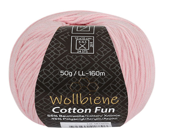 Cotton Fun knitting wool 50g with 55% cotton