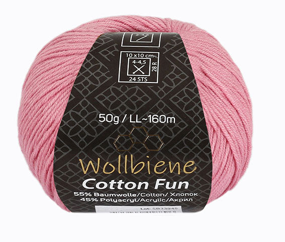 Cotton Fun knitting wool 50g with 55% cotton