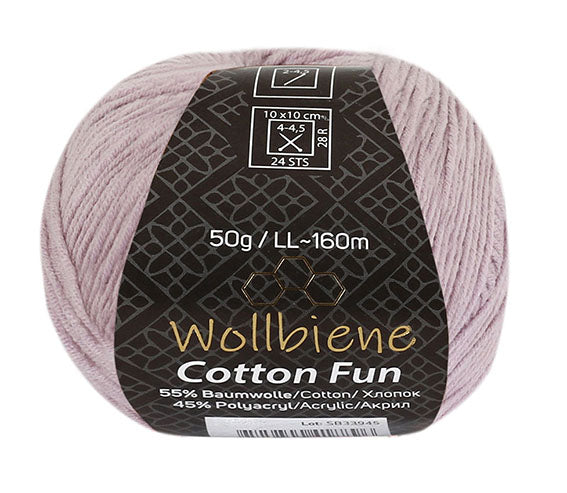 Cotton Fun knitting wool 50g with 55% cotton