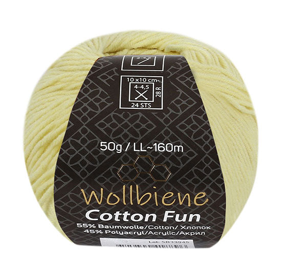Cotton Fun knitting wool 50g with 55% cotton