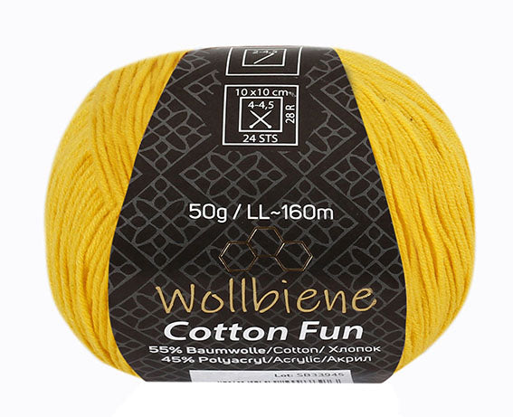 Cotton Fun knitting wool 50g with 55% cotton