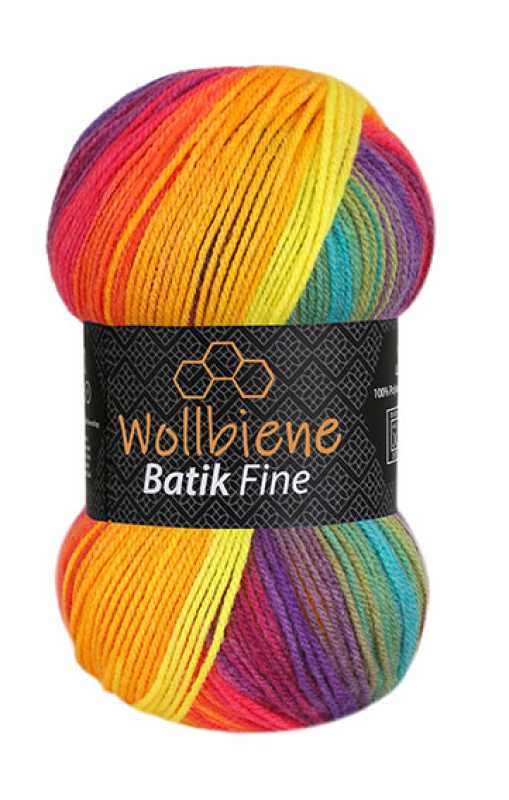 Wollbiene Batik Fine gradient wool 100gr