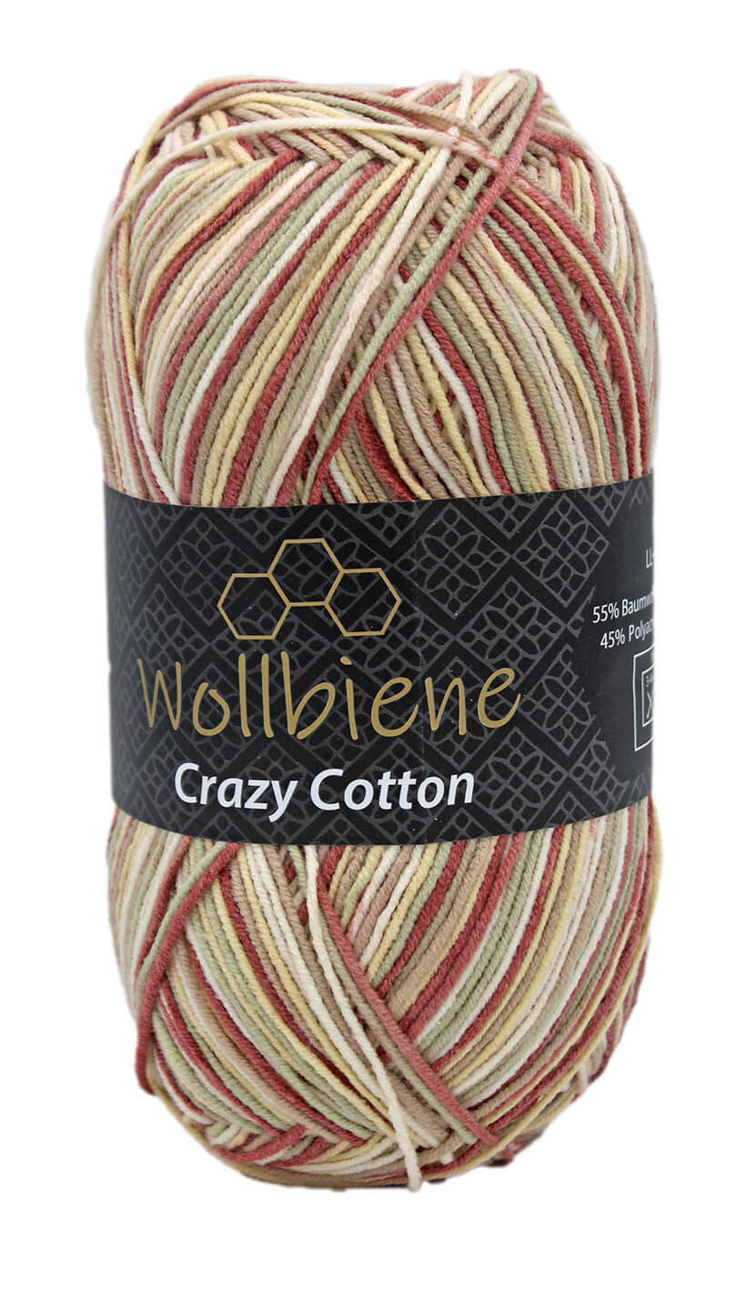 Wollbiene Crazy Cotton Batik Farbverlaufswolle 100gr