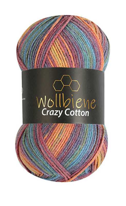 Wollbiene Crazy Cotton Batik Farbverlaufswolle 100gr