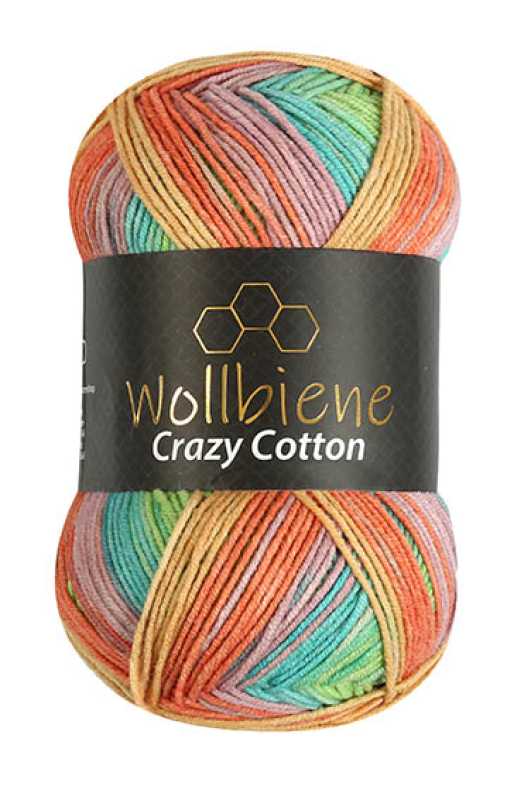 Wollbiene Crazy Cotton Batik Farbverlaufswolle 100gr