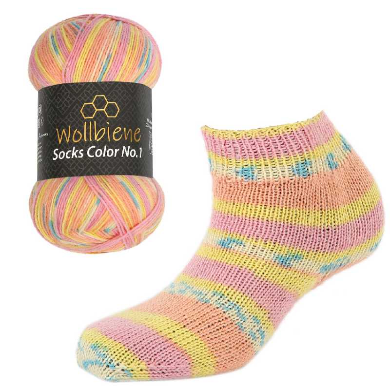 Wollbiene Socks Color Sockenwolle 100gr 4fach