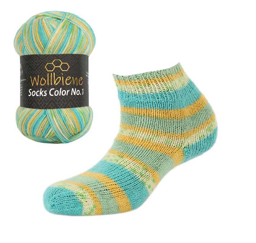 Wollbiene Socks Color Sockenwolle 100gr 4fach