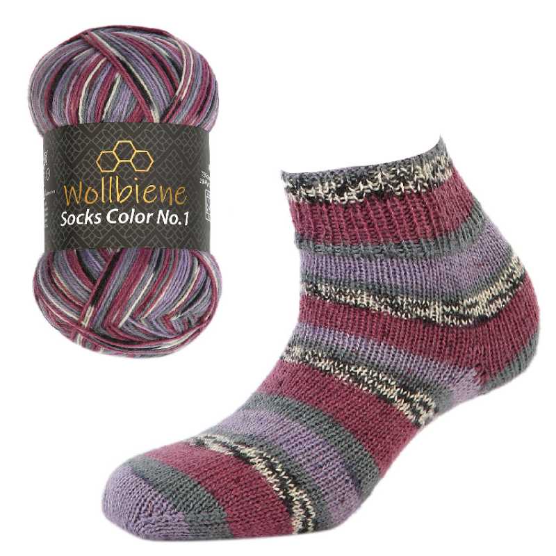 Wollbiene Socks Color Sockenwolle 100gr 4fach