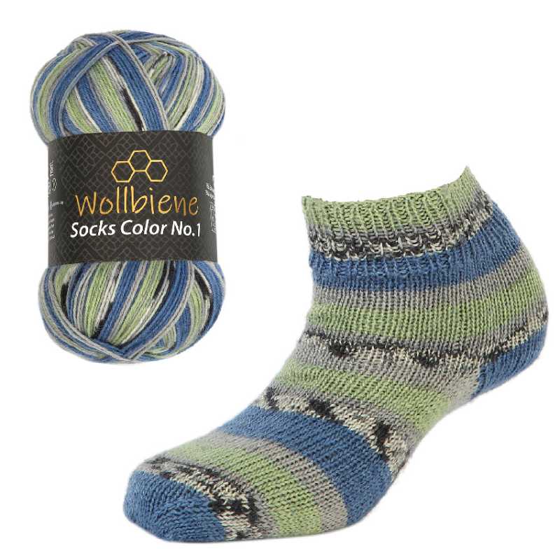 Wollbiene Socks Color Sockenwolle 100gr 4fach