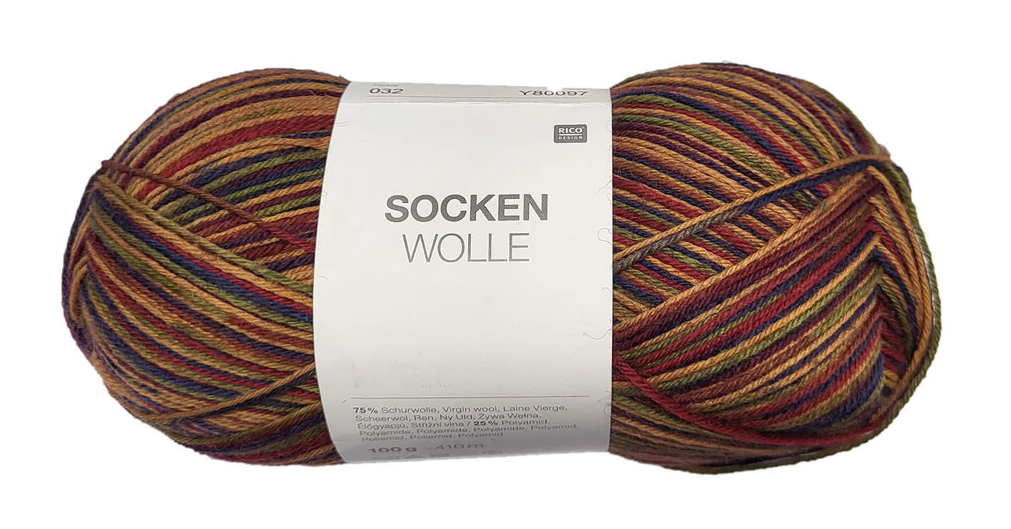 Rico Sockenwolle 032 Strickwolle Häkelwolle