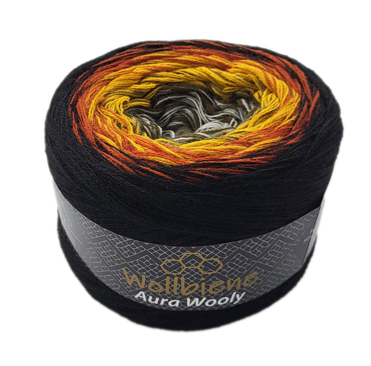 Wollbiene Aura Wooly  Bobbel 200g Farbverlauf 700m