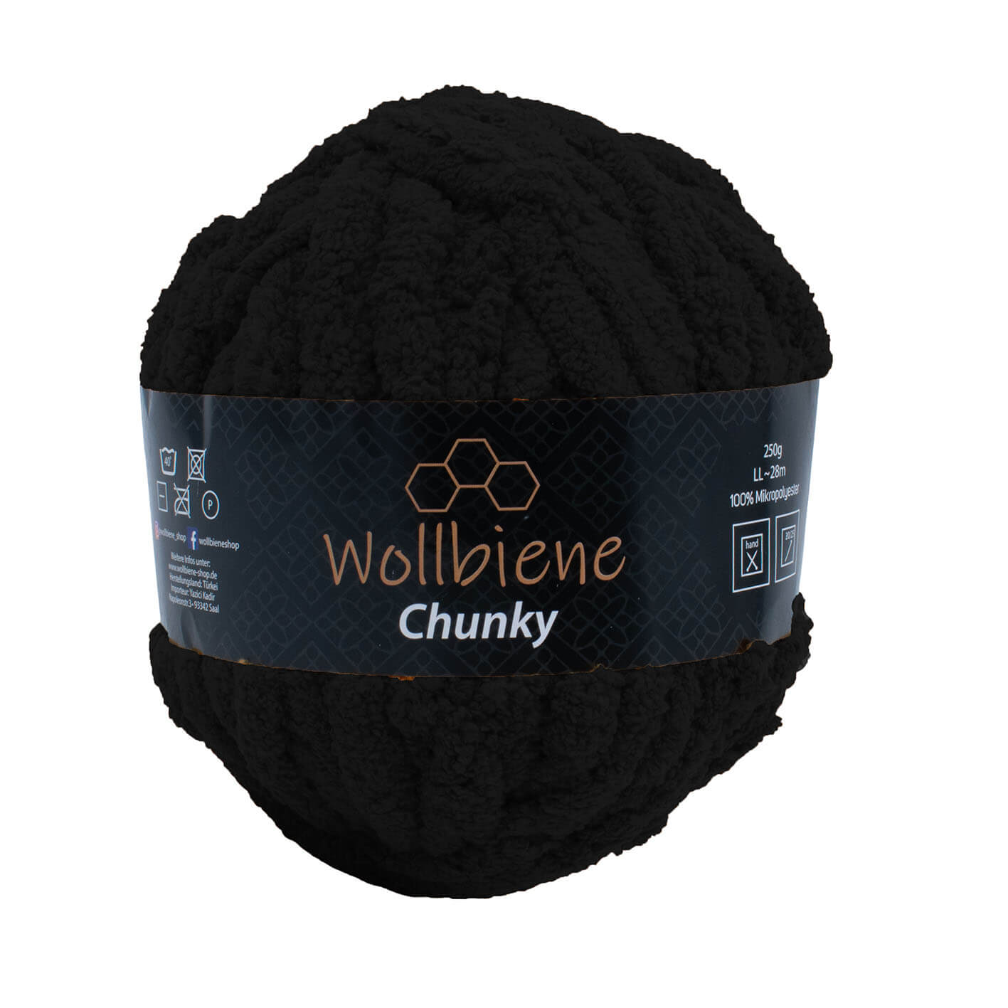 Wollbiene Chunky Handstrickwolle XXL ohne Nadeln