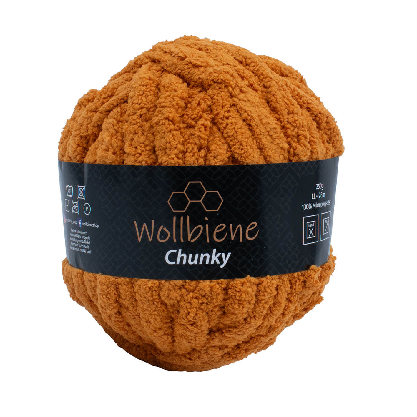 Wollbiene Chunky Handstrickwolle XXL ohne Nadeln