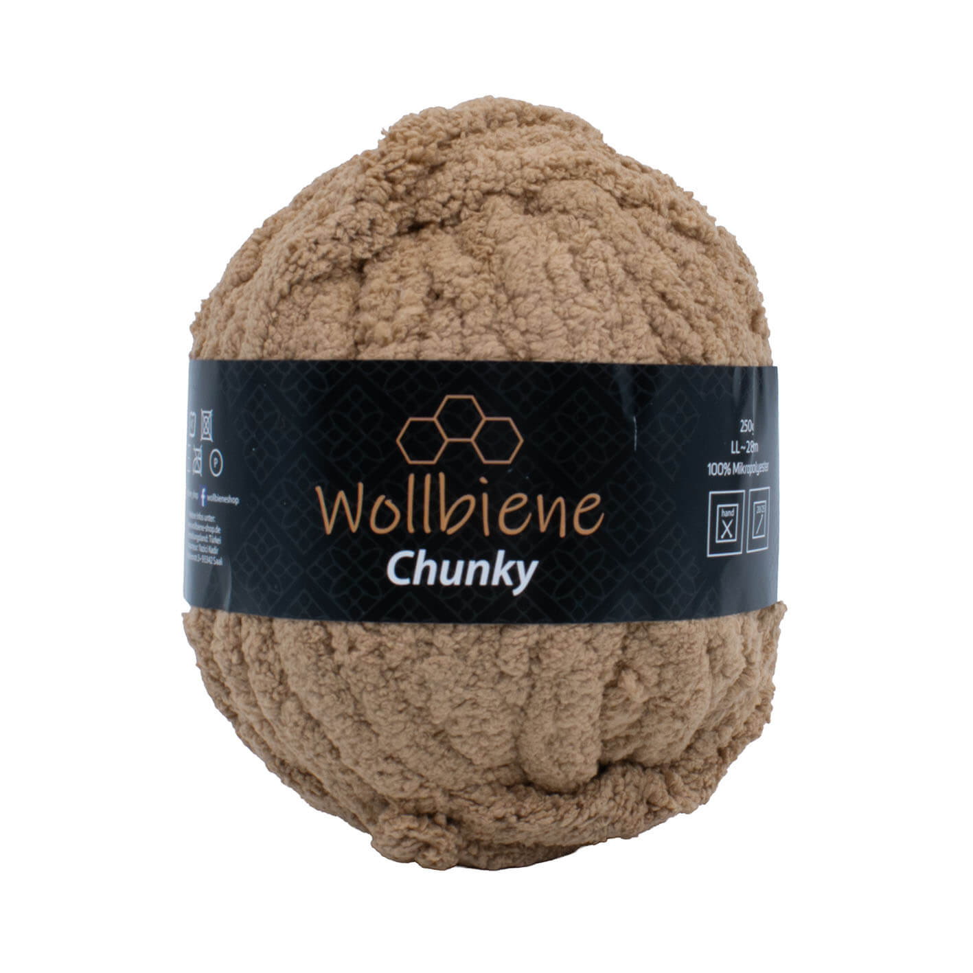 Wollbiene Chunky Handstrickwolle XXL ohne Nadeln