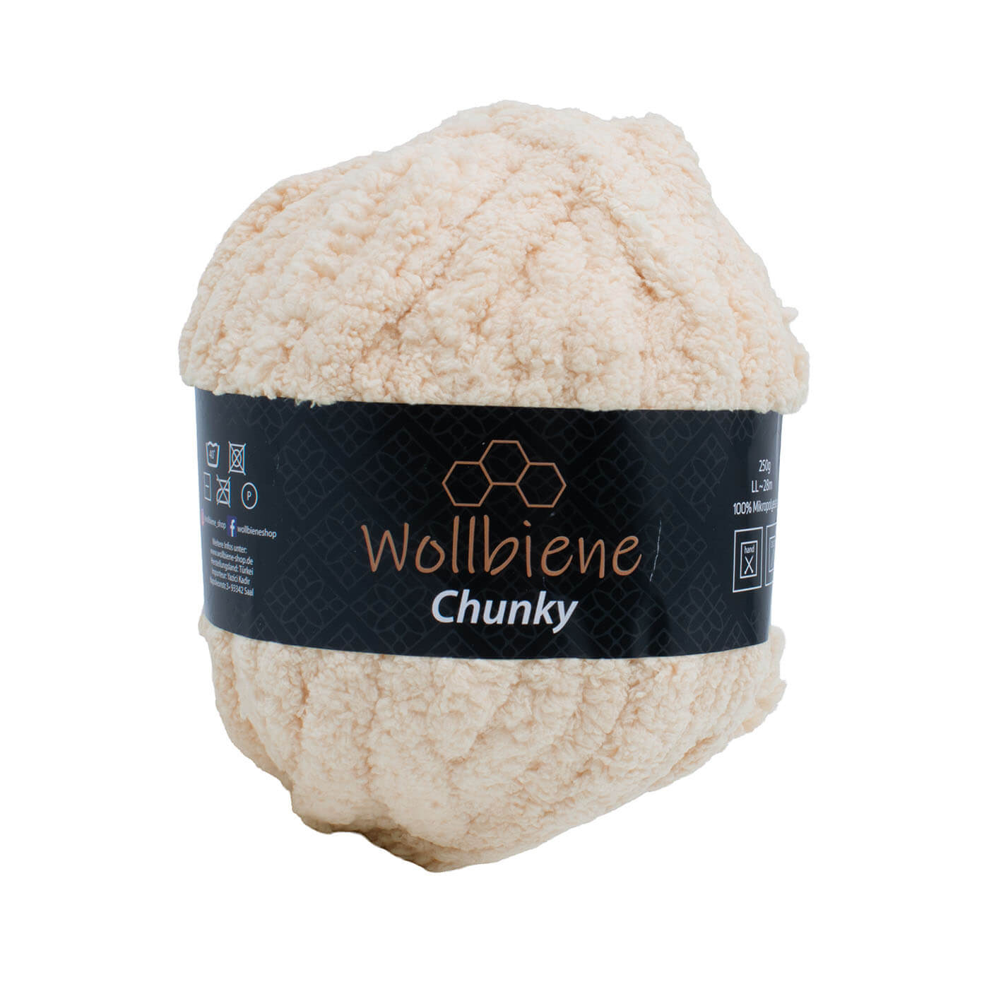 Wollbiene Chunky Handstrickwolle XXL ohne Nadeln