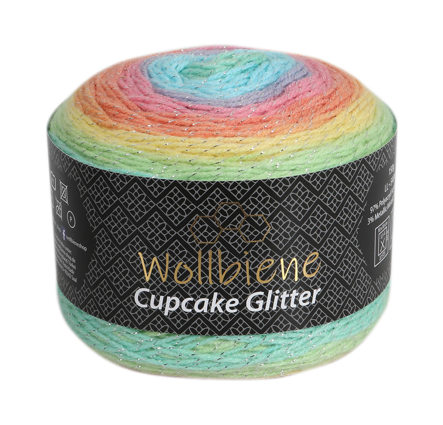 Cupcake Glitter Gradient Yarn 150g 