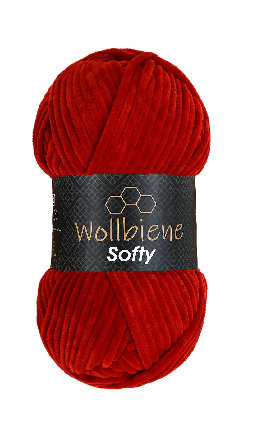 Wollbiene Softy Chenille Wolle 100gr super Bulky