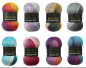 Preview: Moonlight Glitter Batik Farbverlaufswolle 100gr Wolle